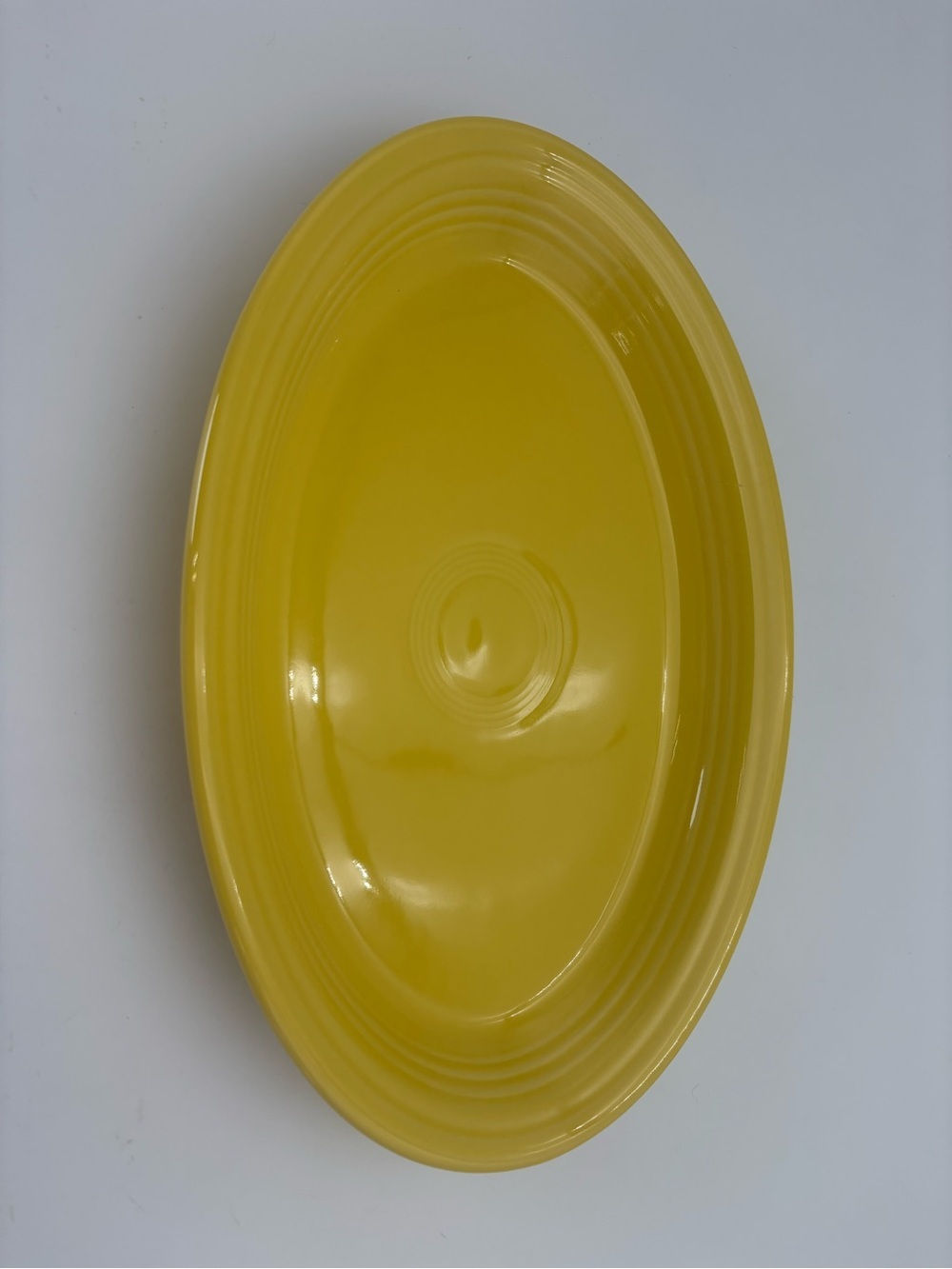Fiesta by Homer Laughlin Bright Yellow Oval Serving Platter - 13.5”
